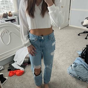 most Comfortable pair of jeans, medium wash, practically new! great condition